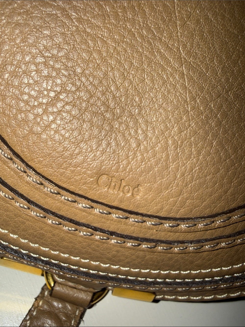 Chloe soft leather Small Saddle Bag in Brown - Picture 3 of 10